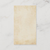 Vintage Kamera Visitenkarte (Rückseite)