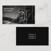 Vintage Kamera Visitenkarte (Vorne/Hinten)