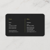 Vintage Kamera Visitenkarte (Rückseite)