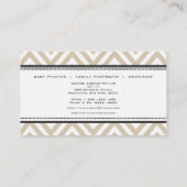 Vintage Kamera-Zickzack Fotograf-Geschäfts-Karten Visitenkarte (Rückseite)