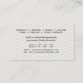 Vintage Kamera-Zickzack Fotograf-Geschäfts-Karten Visitenkarte (Rückseite)