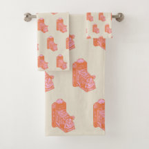 Vintage Kameraarbeit in Orange und Rosa