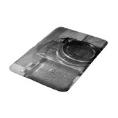 Vintage Kamerabadmatte Badematte (Schrägansicht)