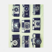 Vintage Kamerafilmung Fleecedecke (Vorderseite)