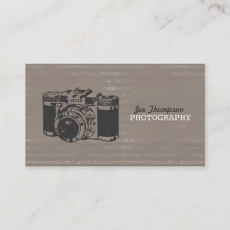 Vintage Kameragrunge-Fotografie-Geschäfts-Karten Visitenkarte