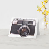 Vintage Kamerakarte Karte (Gelbe Blume)