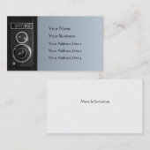 Vintage Kameraobjektiv-Chubby Geschäfts-Karte Visitenkarte (Vorne/Hinten)