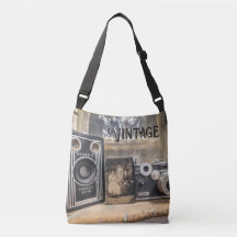 Vintage Kameras mit Vintagem Druck