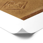 Vintage Kameras - Stift Zeichnend in Sepia Tone Poster (Ecke)