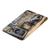 Vintage Kameras und Foto Magnet (Linke Seite)