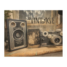 Vintage Kameras und Vintage Drucke