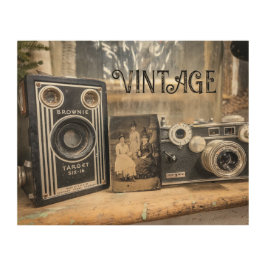 Vintage Kameras und Vintage Drucke