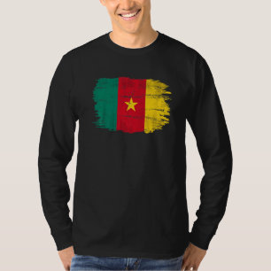 Vintage Kamerun-Flagge für Kameruner T-Shirt