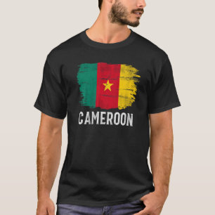 Vintage Kamerun-Flagge für Kameruner T-Shirt