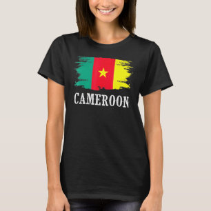 Vintage Kamerun-Flagge Ich liebe Kamerun T-Shirt