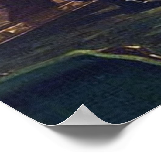 Vintage Kaminfamilie Retro Poster (Ecke)