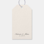 Vintage Kammmuschel Einzelmuschel Hochzeit Geschenkanhänger (Rückseite)