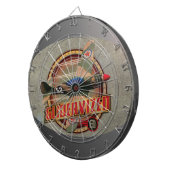 VINTAGE KÄMPFER-FLÄCHE DARTSCHEIBE (Vorderseite rechts)