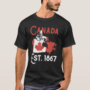 Vintage Kanada Est. 1867 Ahornblatt T-Shirt