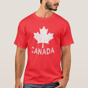 Vintage Kanada-Flagge Kanadische Flagge Ahornblatt T-Shirt