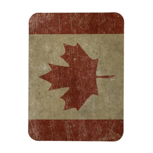 Vintage Kanada-Flagge Magnet (Vertikal)