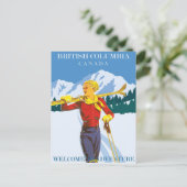 Vintage Kanada Reisekarte Postkarte (Stehend Vorderseite)