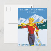 Vintage Kanada Reisekarte Postkarte (Vorne/Hinten)