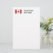 Vintage kanadische Flagge Briefpapier (Stehend Vorderseite)