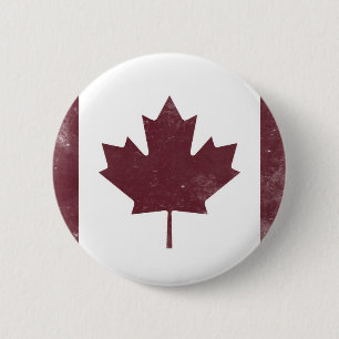 Vintage kanadische Flagge Button