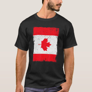 Vintage kanadische Flagge Heritage Canadian Roots T-Shirt