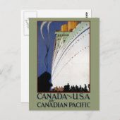 Vintage Kanadische Kreuzfahrten Postkarte (Vorne/Hinten)