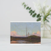 Vintage kanadische Landschaft Tom Thomson Art Aben Postkarte (Stehend Vorderseite)