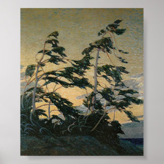 Vintage kanadische Malerei Tom Thomson Pine Island Poster