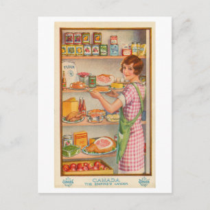 Vintage kanadische Speisekammer Postkarte