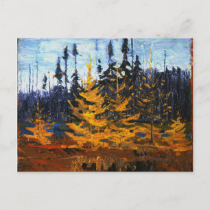 Vintage kanadische Wildnis Tom Thomson Tamaracks  Postkarte