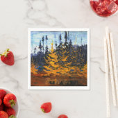 Vintage kanadische Wildnis Tom Thomson Tamaracks Serviette (Beispiel)