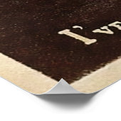 Vintage Kanarienkatze Poster (Ecke)