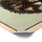 Vintage Kanarienkatze Poster (Ecke)