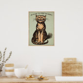 Vintage Kanarienkatze Poster (Küche)
