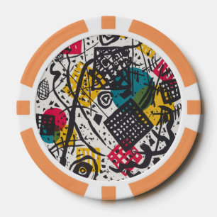 Vintage Kandinsky Kleine Welten V Bauhaus Abstrakt Pokerchips