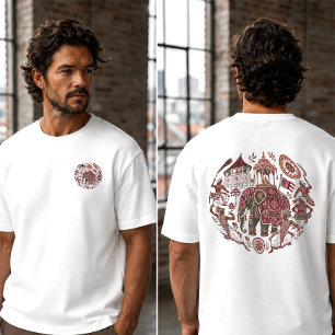 Vintage Kandy Esala Perahera Sri Lanka Maßgeschnei T-Shirt