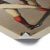 Vintage Kangaroo Boxing Poster (Ecke)