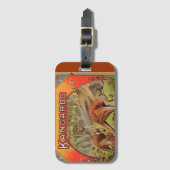 Vintage Kangaroo-Werbung Gepäckanhänger (Vorderseite Vertikal)