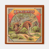 Vintage Kangaroo-Werbung Magnet (Vorne)