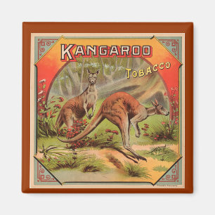 Vintage Känguru-Werbung Magnet