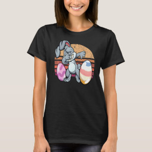 Vintage-Kaninchen Dabbing Hip Hop Lustiger Hase Os T-Shirt