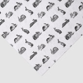 Vintage Kaninchen - KUSTOM-FARBE Seidenpapier (Ausschnitt)