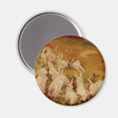 Vintage Kaninchen Magnet (Vorderseite/Rückseite)