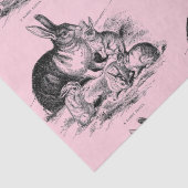 Vintage Kaninchenfamilie - zeichnend Seidenpapier (Detail)