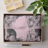 Vintage Kaninchenfamilie - zeichnend Seidenpapier (Geschenk)